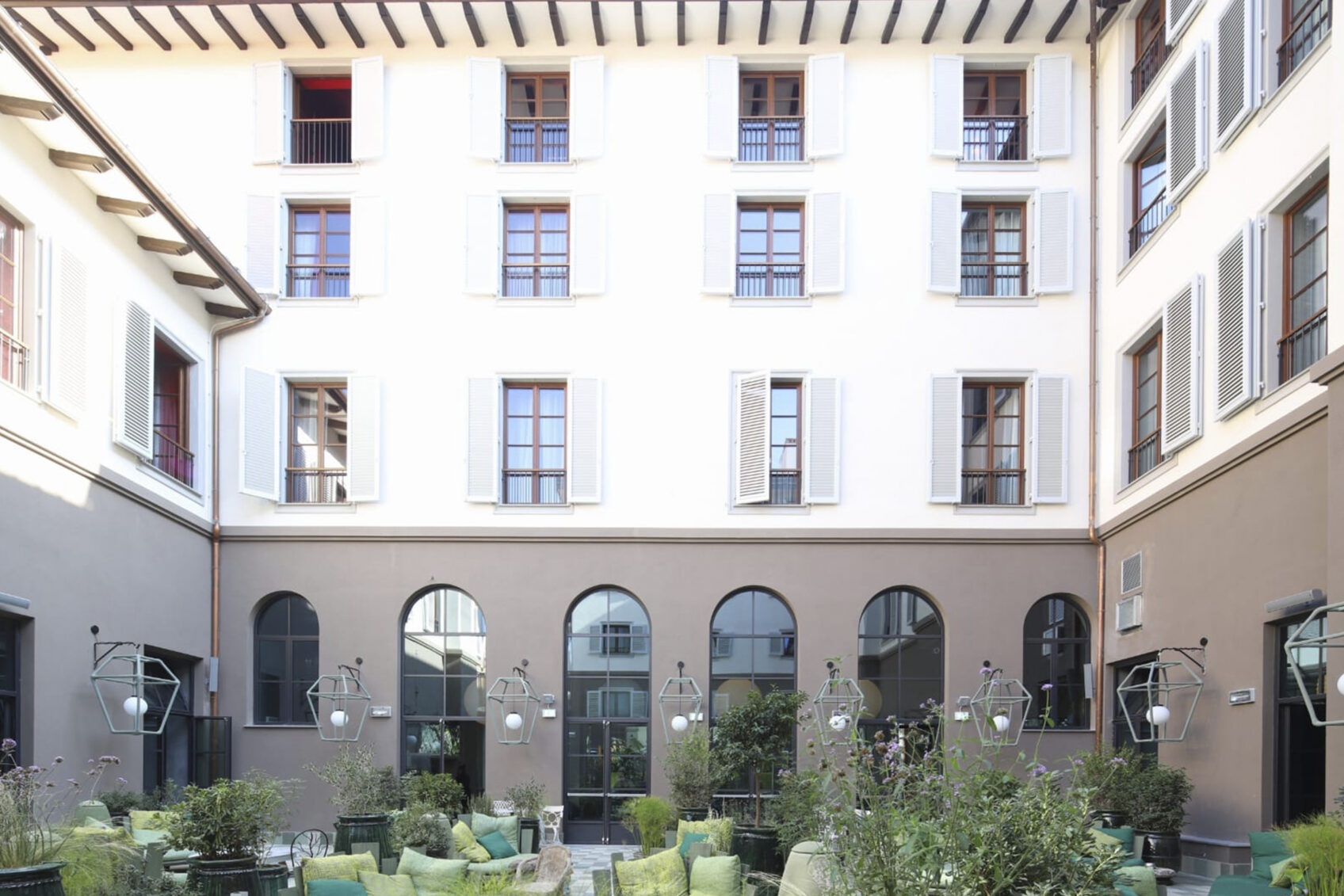 Inner Courtyard 25Hours Hotel Convento San Paolino Florence