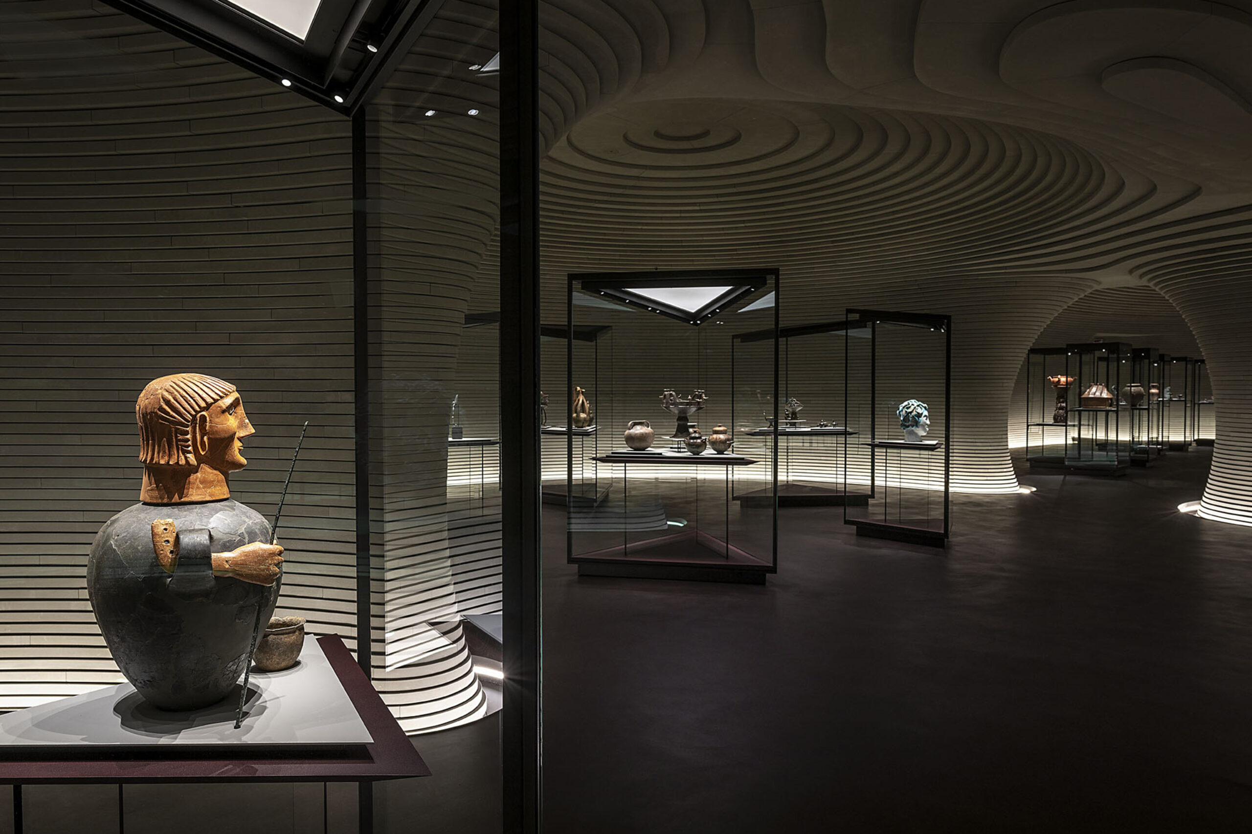 Interior Museum of Etruscan Art in Milan Rovati Foundation
