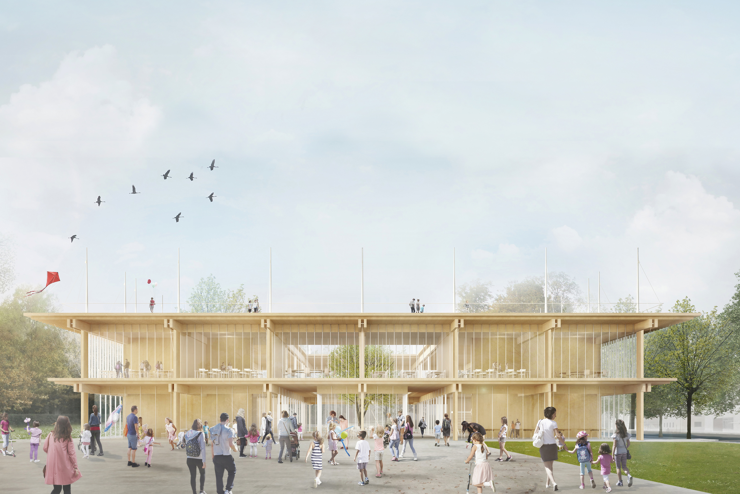 Progetto di Scuola Modello economica ed antisismica a Sora (Frosinone) by Renzo Piano