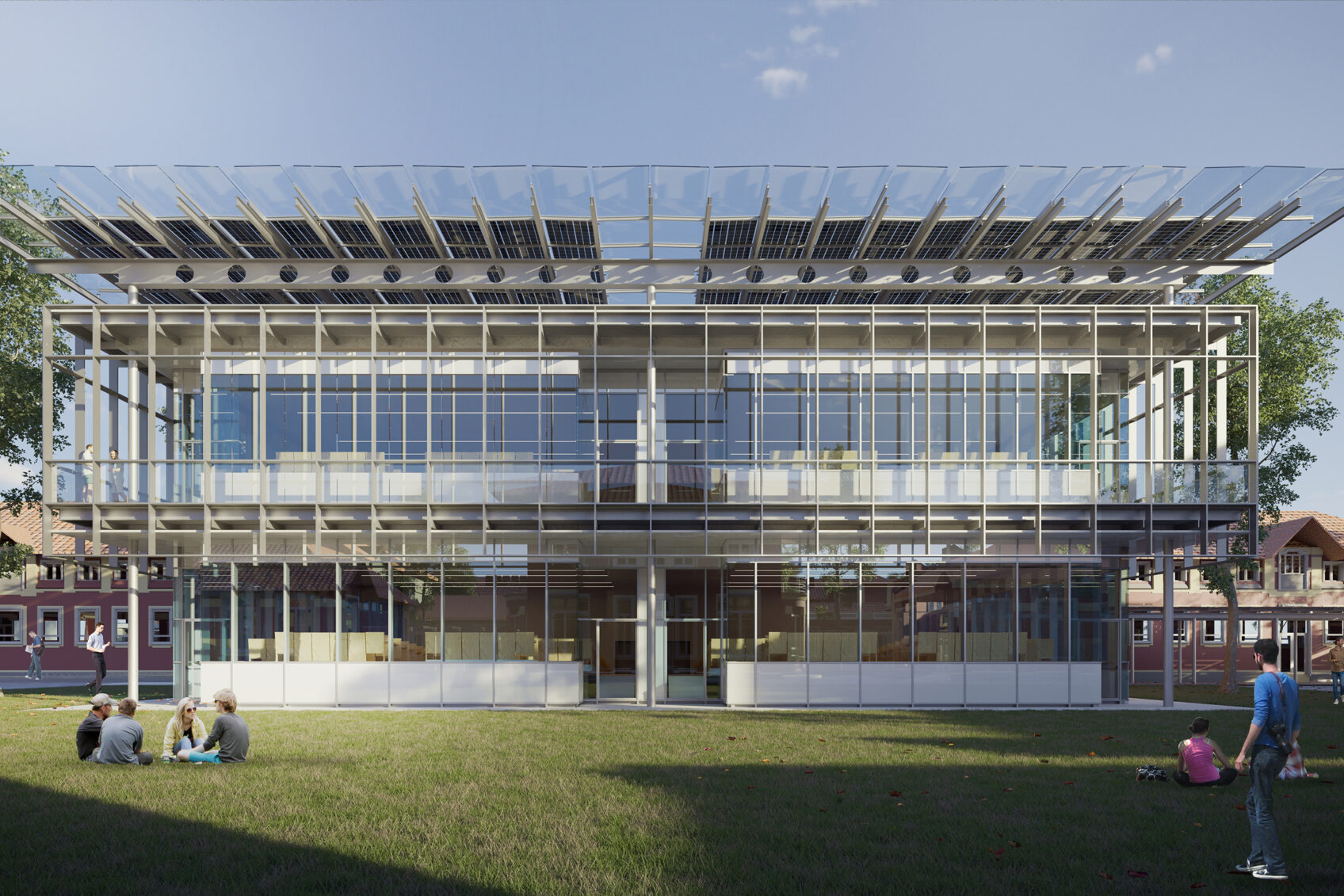 Render cortile nuovo Campus Via Celoria Università di Milano