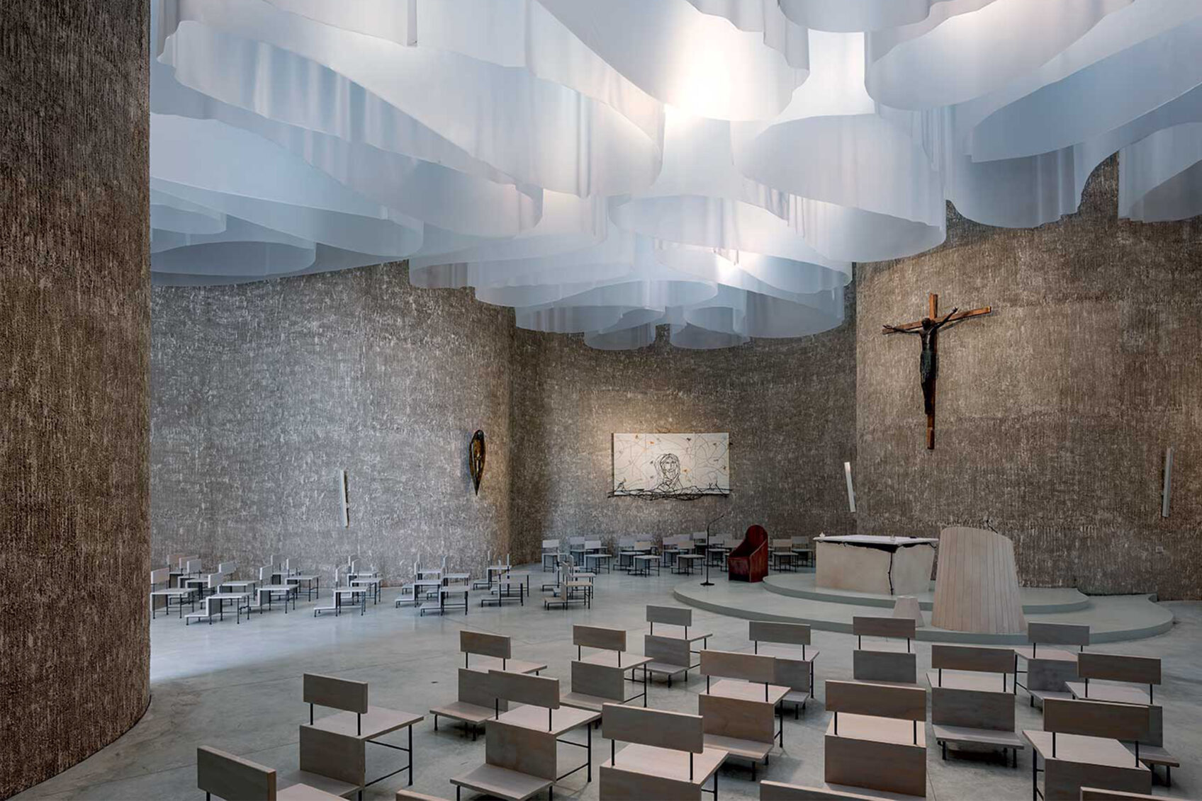 Interior of the Church of Santa Maria Goretti in Mormanno (CS)