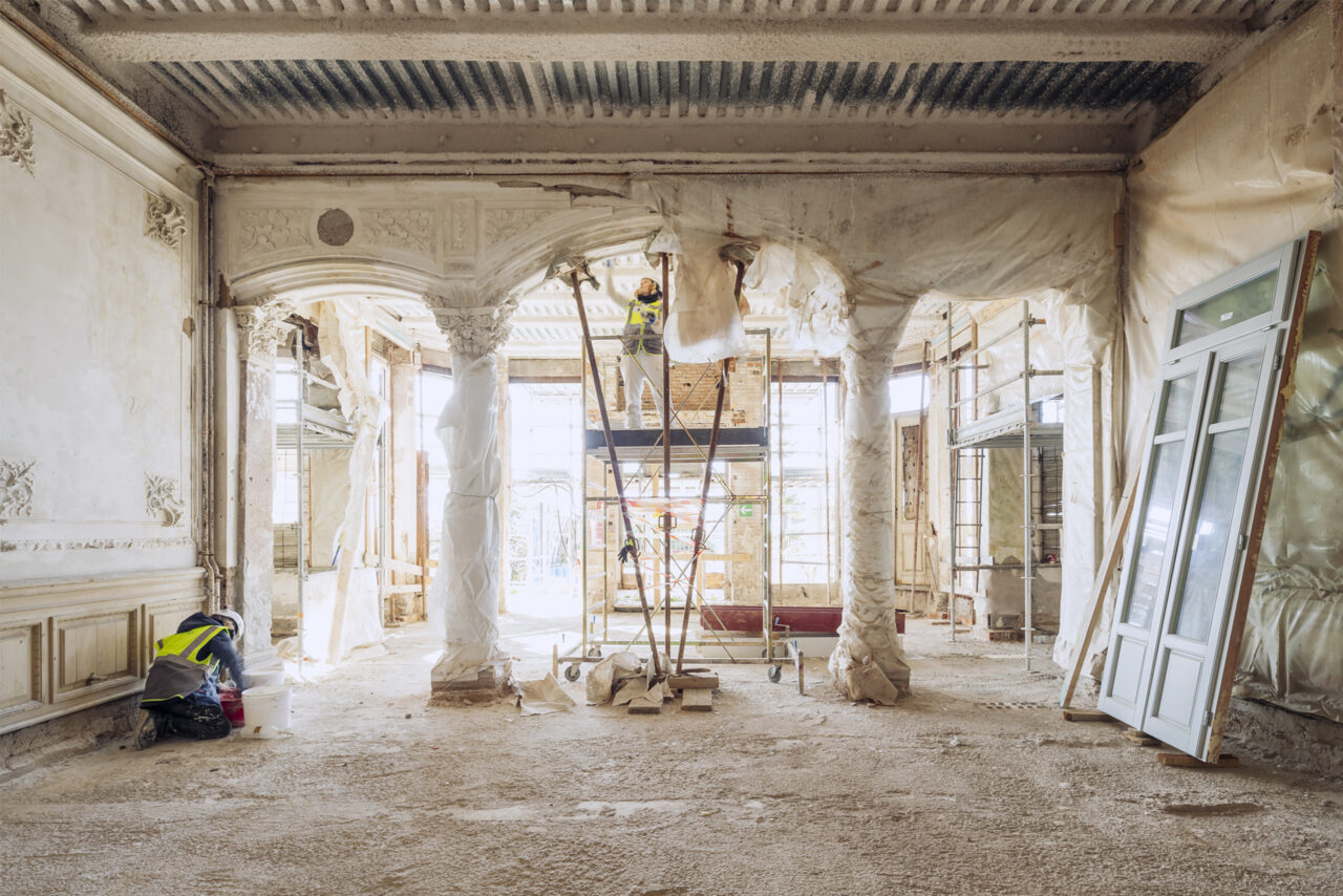 Restauro e consolidamento strutture interne ex hotel Angst di Bordighera