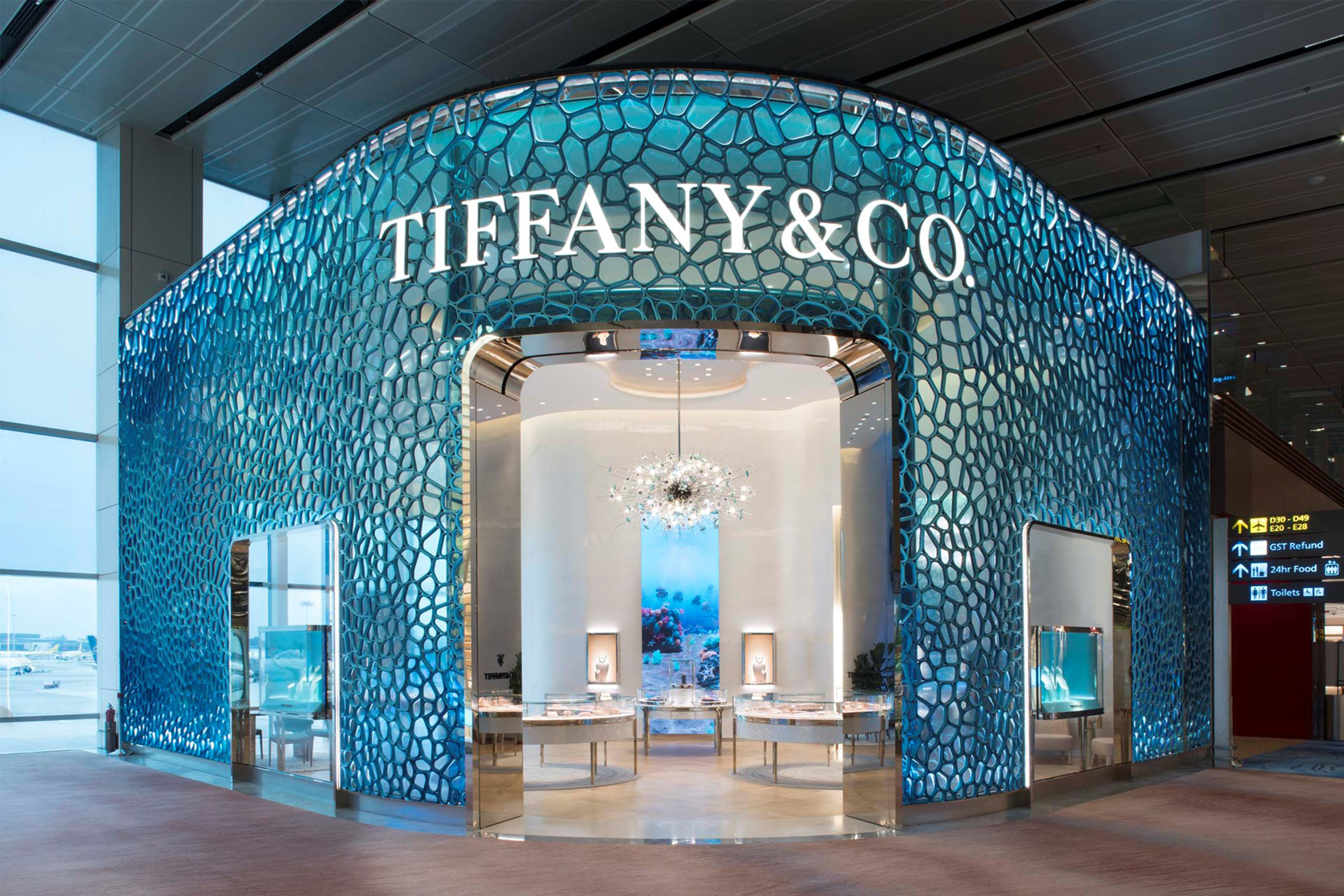 Facciata Tiffany & Co. Singapore Changi